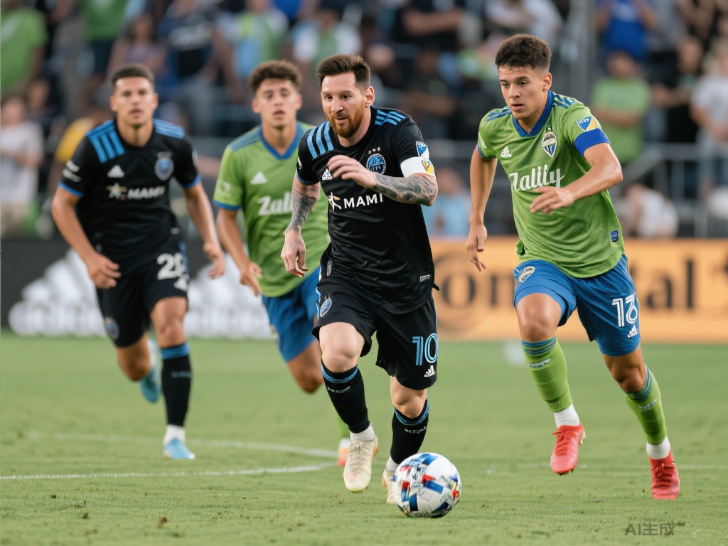 国米迈阿密暴露无遗：梅西等人被年轻的温哥华队超越（国米迈阿密惨遭碾压：梅西领衔不敌青春风暴温哥华）